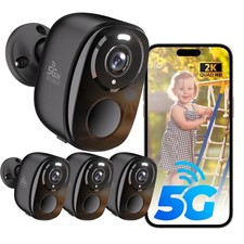 5G/2.4G WiFi Security Cameras Wireless Outdoor, 2K 5G Security Camera with AI...