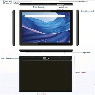 Coopers YQ10S Max Android 13 Tablet 10 Inch, Sea Green Color | eBay