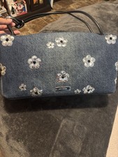 RARE MARC JACOBS THE SEQUIN DAISY DENIM LARGE DUAL BAG
