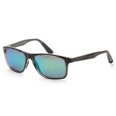 Maui Jim Men's 58mm Olive Stripe Fade Polarized Sunglasses MJ0798S-004