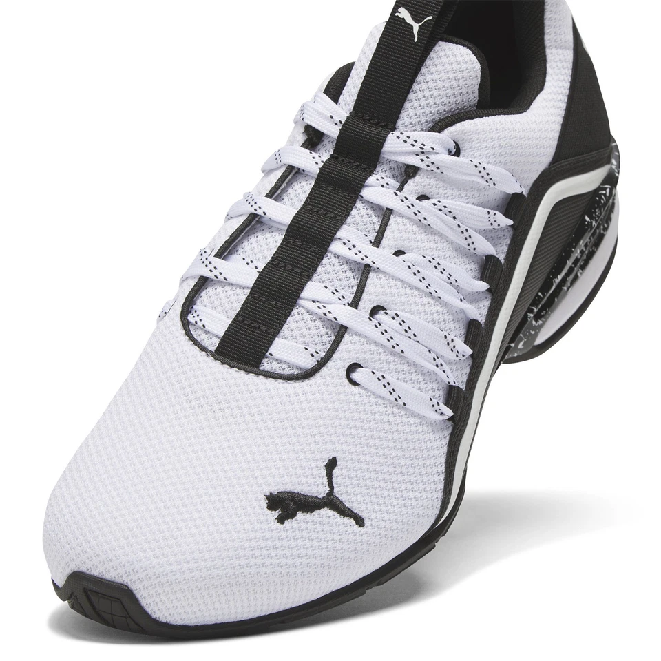 Puma Axelion Cyber City 31032101 Mens White Mesh Athletic Running Shoes - Image 4 of 4