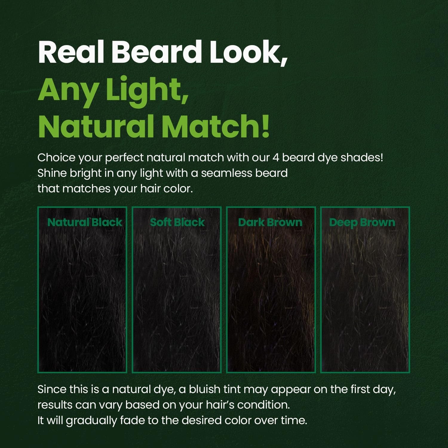 Herb For Men Mustache & Beard Dye (Dark Brown, 1 Pack), PPD-Free Ammonia-Free...