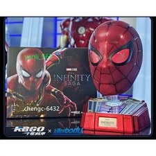 US Killerbody Iron Spider Spider-Man Mask 1: 1 Electric Blinking Helmet Cosplay