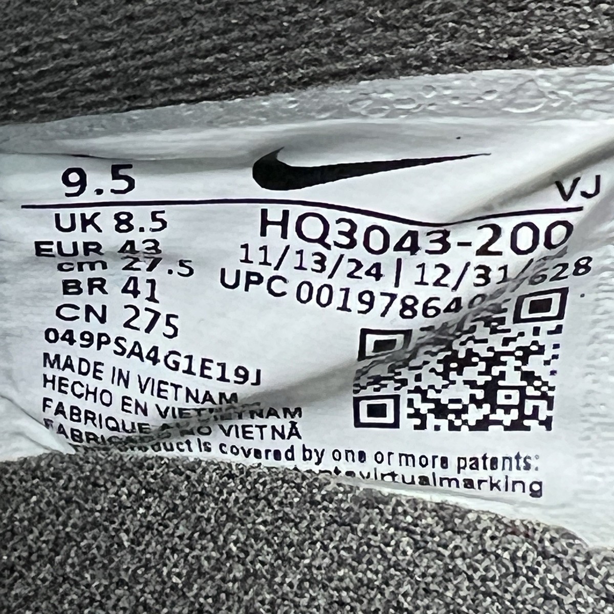 Nike Zoom Fly 6 JI Medium Ash Metallic Gold Grain HQ3043-200  display picture 1