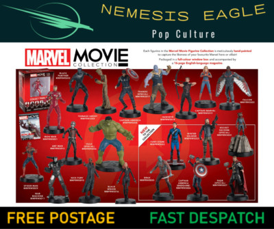 MARVEL MOVIE COLLECTION FIGUREN EAGLEMOSS NEU IN OVP + MAGAZIN JETZT MIT GRATIS P&P