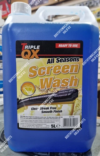 Triple QX Ready Mixed Screenwash 5L All Season Screen Wash Pre-Mixed 5 Litre