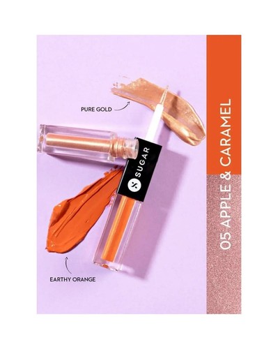 SUGAR Two Good To Be True Dual Eyeshadow, 05 Apple & Caramel (1.5ml) - Picture 2 of 6