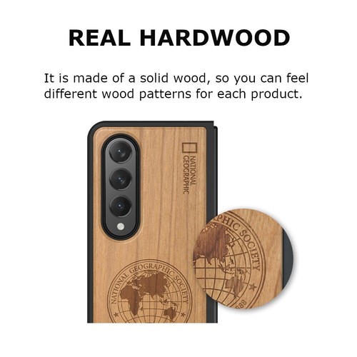 National Geographic Nature Wood Case Cover Skin for Samsung Galaxy Z FOLD 4 - Imagen 3 de 8