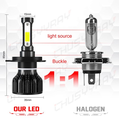 For Honda Pilot 2003-2005 2x LED Lights Bulbs 4-Sides H4/9003 High Low Beam - Picture 7 of 14