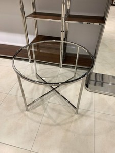 Glastisch Rund Vorlagetisch Prasentationstisch Deko Tisch Ladeneinrichtung Ebay