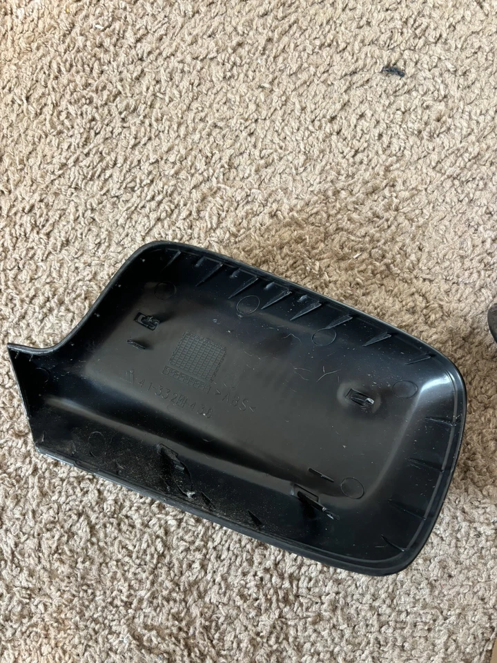 Tampa de espelho lateral fibra de carbono 2X para BMW E46 330Ci E65 E66 745Li 750i 750Li - Imagem 4 de 4