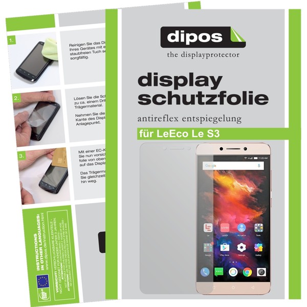 6X Schutzfolie FüR Leeco Le S3 Matt Displayschutzfolie Folie Dipos Displayfolie-image