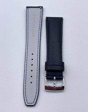 Baume & Mercier Clifton cinturino strap orologio pelle nero BLUA  22mm + fibbia