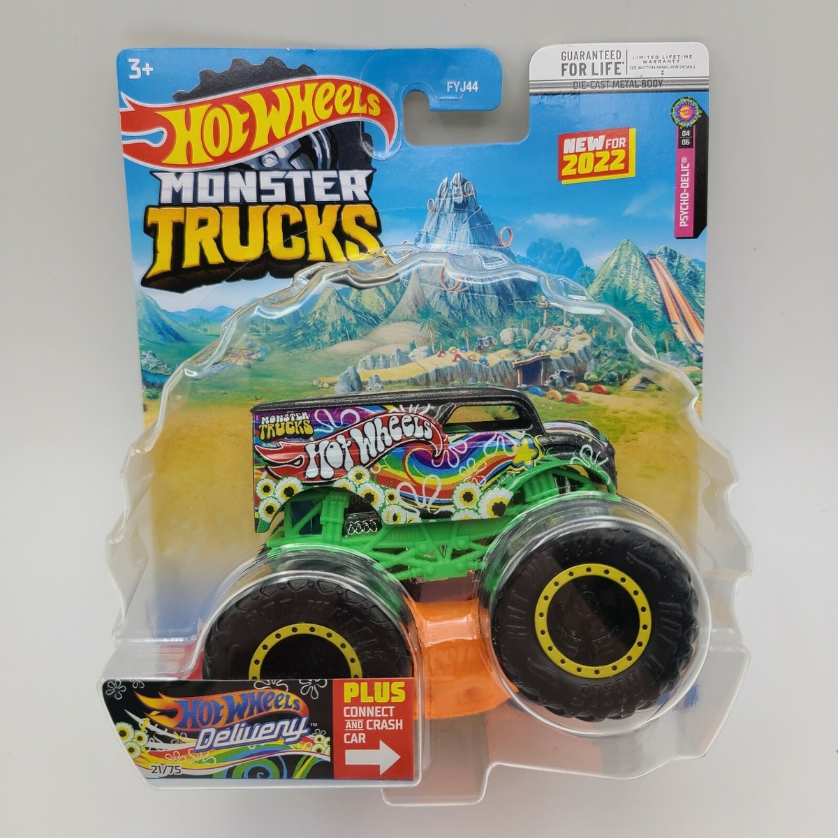 2022 HOT WHEELS MONSTER TRUCKS DAIRY DELIVERY PSYCHO-DELIC VHTF