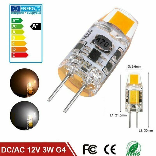 1/10X G4 COB LED Lampe 3W 6W AC/DC 12V Mini Silikon Birnenschrank Licht Lampe - Bild 10 von 13