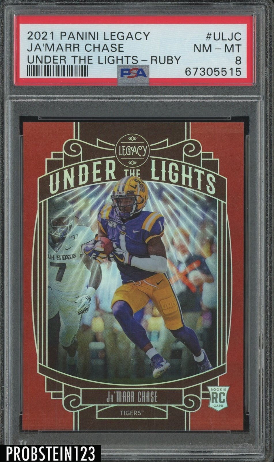 JaMarr Chase Panini Legacy Under the Lights #ULJC Ruby