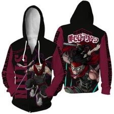 My Hero Academia Stain Cosplay Zip / Pullover Hoodie Jacket Adult Teens Unisex