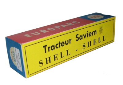 CIJ 4.69 Saviem repro box semi trailer SHELL