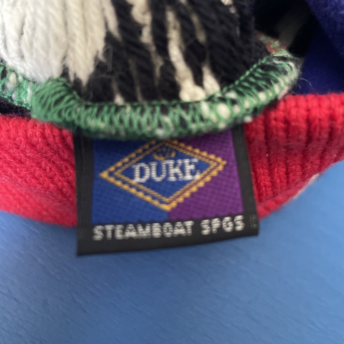 Vintage Duke Steamboat Springs Wool Ski Hat Southwest Cactus Knit Beanie The Hunky-Dory - Fleece Beanie – Ski Town All-Stars main image 3