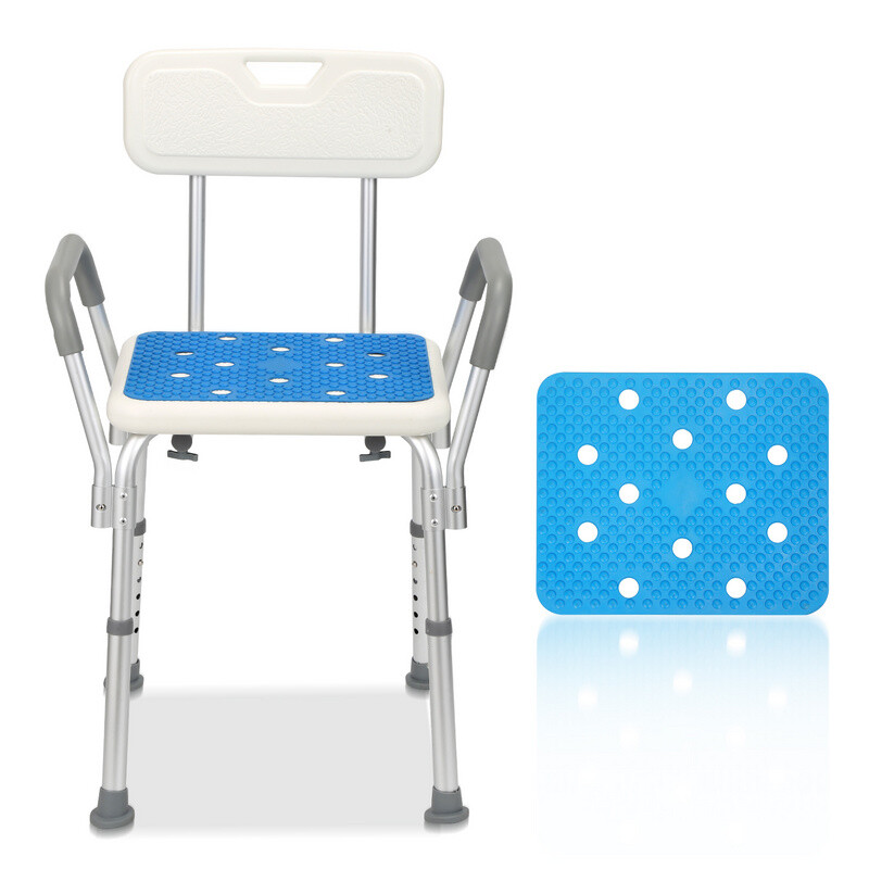 Badhocker Höhenverstellbarer mit matte Badsitz Duschhocker Komfortablen Baden