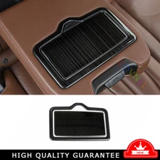 Car Rear Water Cup Holder Panel Cover Trim For Audi Q8 2020-2024 Black Titanium