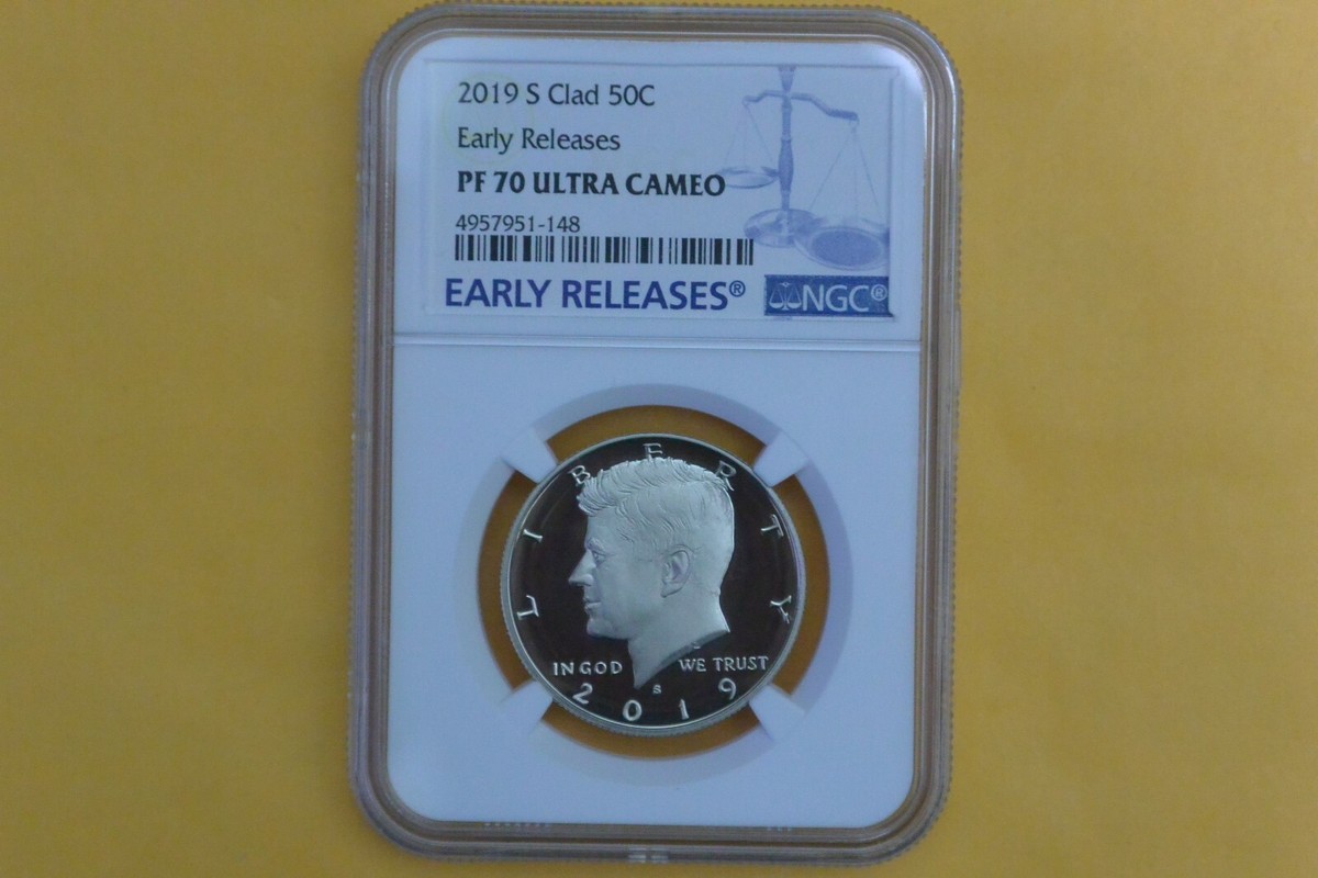 2019-S KENNEDY HALF DOLLAR CLAD PROOF NGC PF 70 EARLY RELEASES | eBay