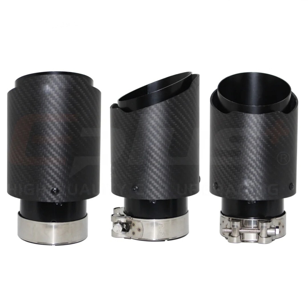 Embout echappement carbone pour look sportif VW Golf lors des rassemblements