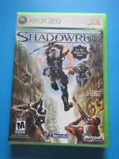 Microsoft Xbox 360:  Shadowrun with case and instructions tested