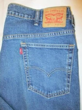 Levis 550 Relaxed Slightly Tapered Leg Men's Jeans Blue Denim Size 40 x 32 Mint