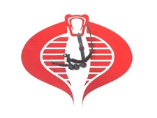 GI Joe Weapon Snake Eyes Gray Web Gear Vest Original Figure Accessory 