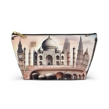 Travel-Themed Accessory Pouch, Makeup Bag, Toiletry Organizer, Gift for