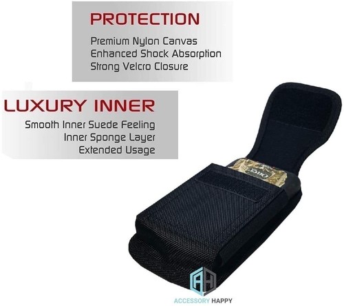 Funda premium de lona de nailon para portador de teléfono celular para hombre soporte para cinturón de teléfono celular - Imagen 5 de 7