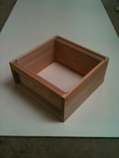 1 National bee hive  brood box assembled.