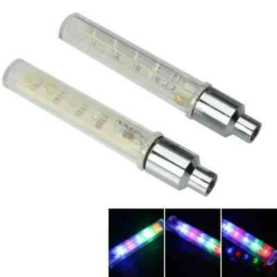 2X 5 LED Fahrradlicht LED Neon Auto Fahrrad Rad Reifen Ventil Speichenleuchten Fahrrad