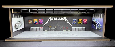 Metallica Interior Theme FOR Hot Wheels 1:64 Model Diorama Garage LED Lighting!