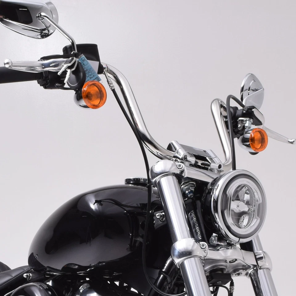 Manillar colgante Ape de 12" de elevación 1 1/4" apto para Harley Heritage Softail Sportster Foto 4 de 4