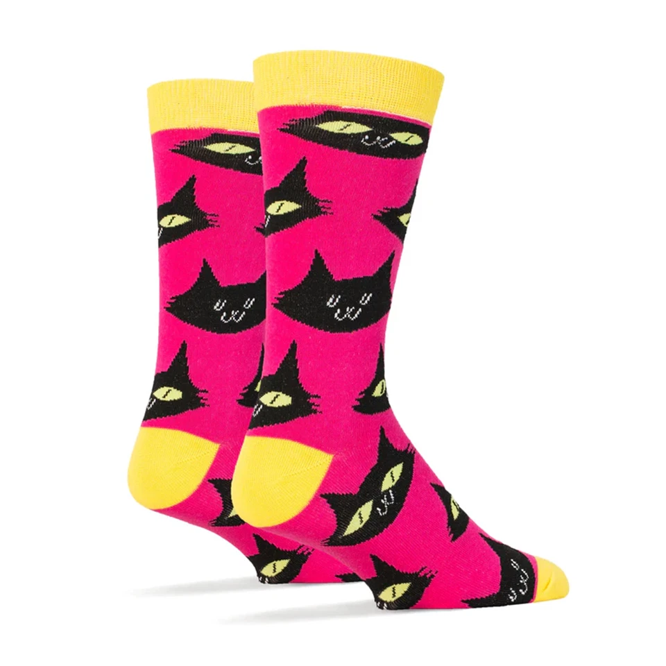 Calcetines Oooh Yeah The Cat's Meow para hombre calcetines de vestir OSFM talla 8-13 regálale Foto 3 de 4