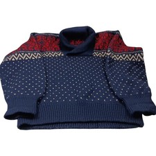 VTG Nordic Fair Isle Unisex Ski Sweater Size Medium