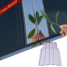 For 2008-2012 Honda Accord 8th Chrome Pillar Posts Cover Door Trim Window Decal