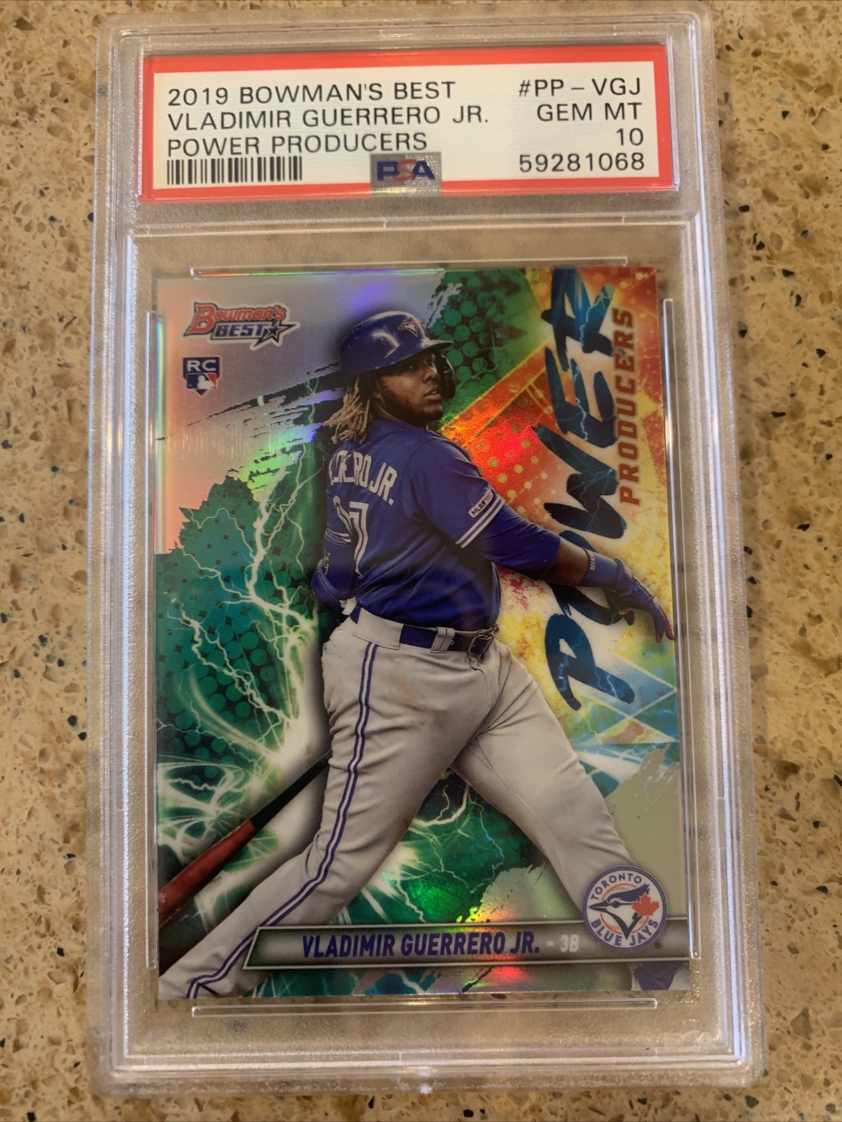 2019 Bowman's Best Power Producers RC Vladimir Guerrero Jr #PP-VGJ PSA 10