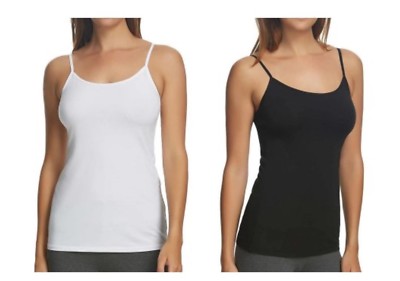 Neu Stretch Cami Weste Top Damen Damen Mädchen Größen 6-20 Sommer Top Baumwolle