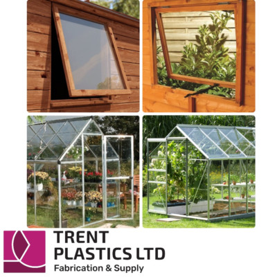 Greenhouse & Shed Window Replacement Acrylic Clear like Glass Plastic ...
