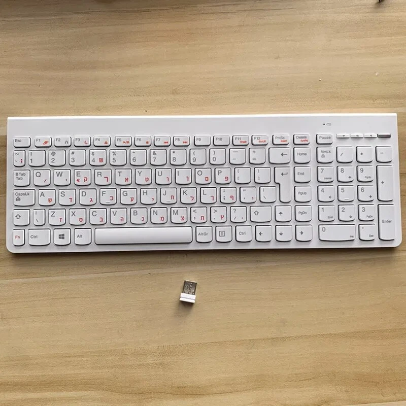 SK-8861 Wireless keyboard for Lenovo Hebrew keyboard Chocolate keyboard - Image 4 of 4