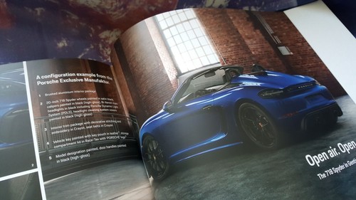 Porsche 718 Spyder Sales Brochure - 2021 - Manual & PDK Transmissions - Picture 6 of 10