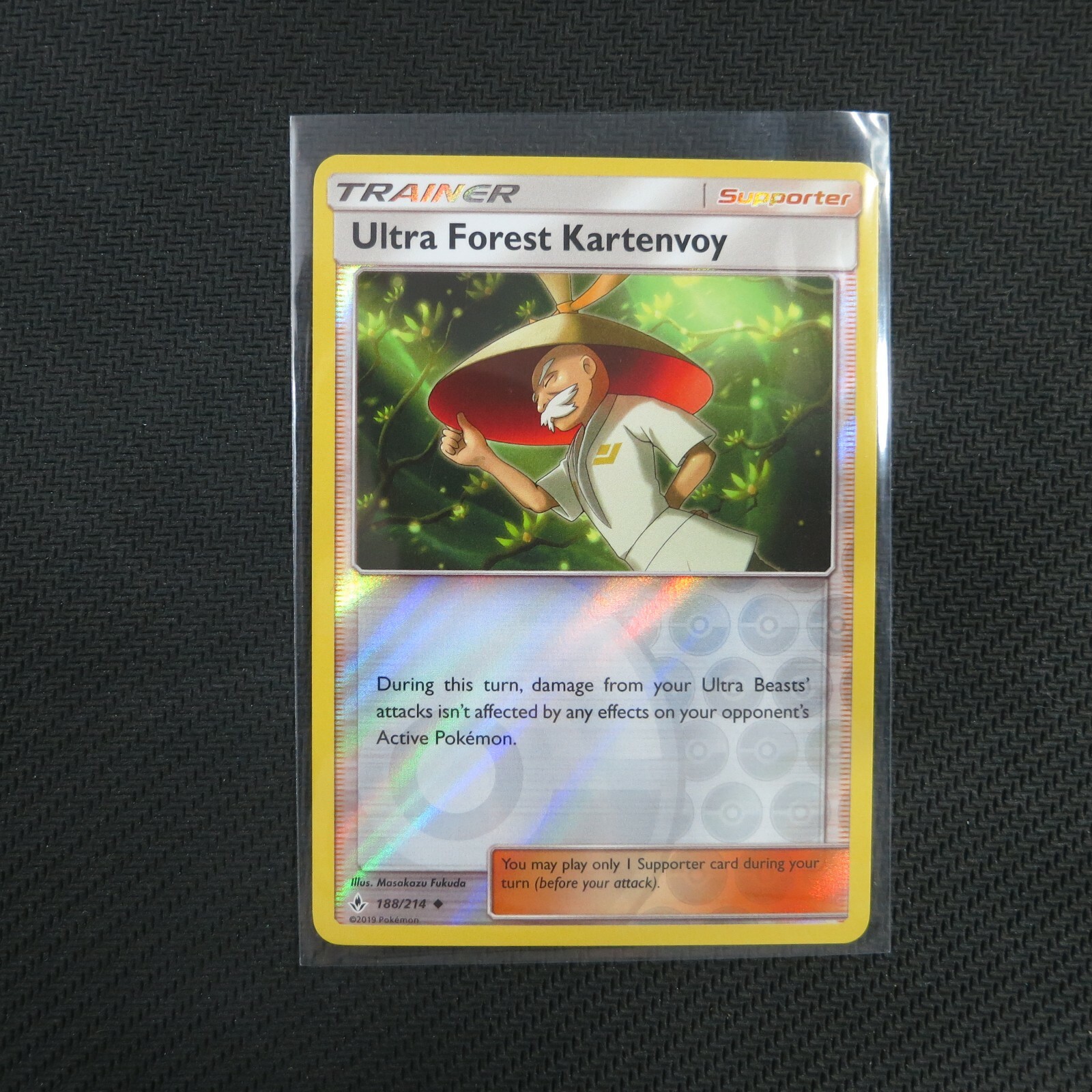 Ultra Forest Kartenvoy 188/214 Reverse Holo Pokemon Card TCG Unbroken Bonds NM