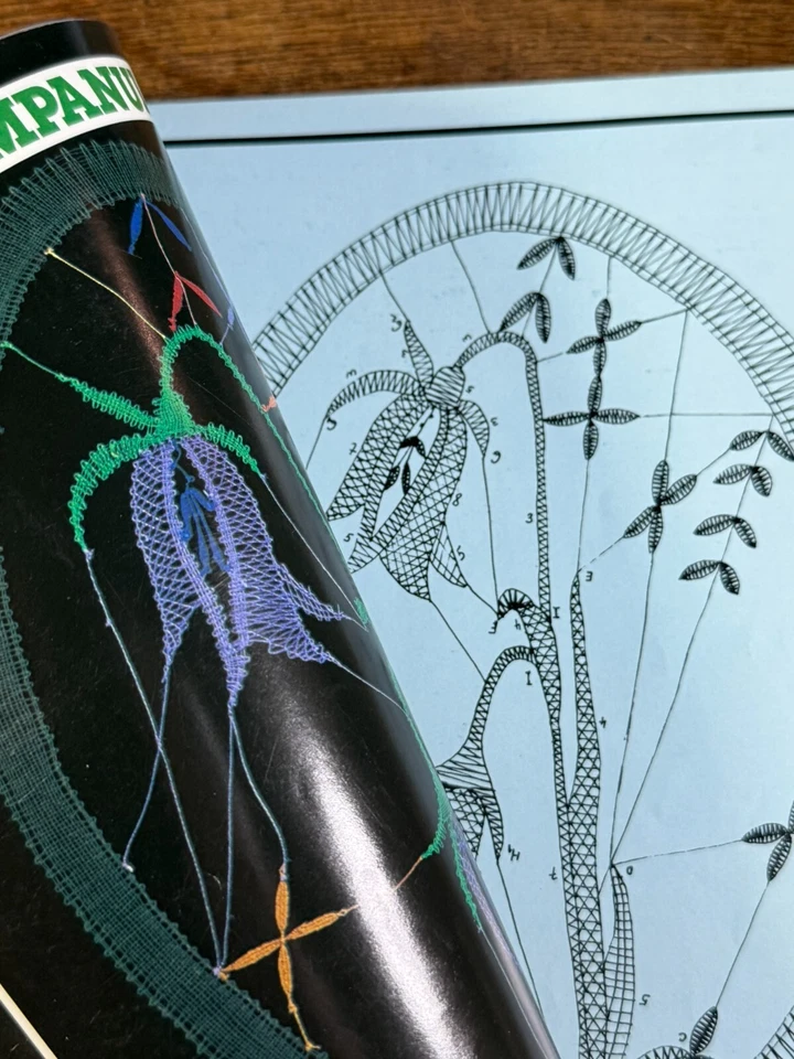 DENTELLE AUX FUSEAUX - Dentelle figurative aux fuseaux - Fleurs - Papillons - Image 3 of 4