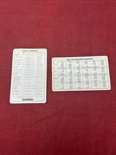 Casio Physical Constants Conversion Factors Cards in English  Spanish