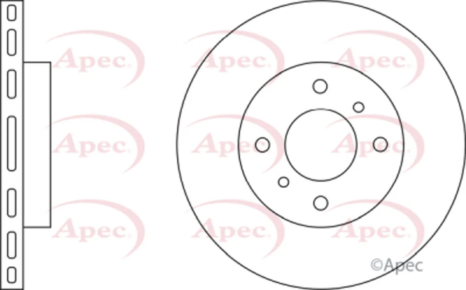 Fits Nissan Almera 2000-2006 Primera 1995-2002 Baxter Front Brake Disc — 第 2/2 张图片