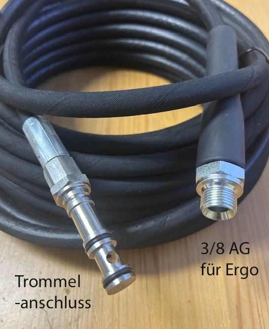 MARKENLOS Tubo alta pressione per pulitore Nilfisk HD con tamburo 3/8" come 6528613