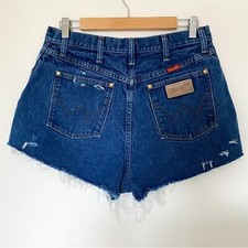 Vintage Wrangler High Rise Cut Off Denim Shorts